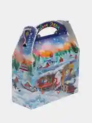 Аметистовый коробка складная, для конфет, новогодняя, подарочная