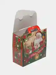 Алый коробка складная, для конфет, новогодняя, подарочная