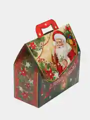 Алый коробка складная, для конфет, новогодняя, подарочная