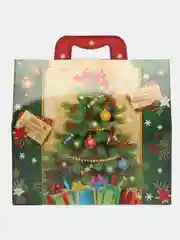 Алый коробка складная, для конфет, новогодняя, подарочная