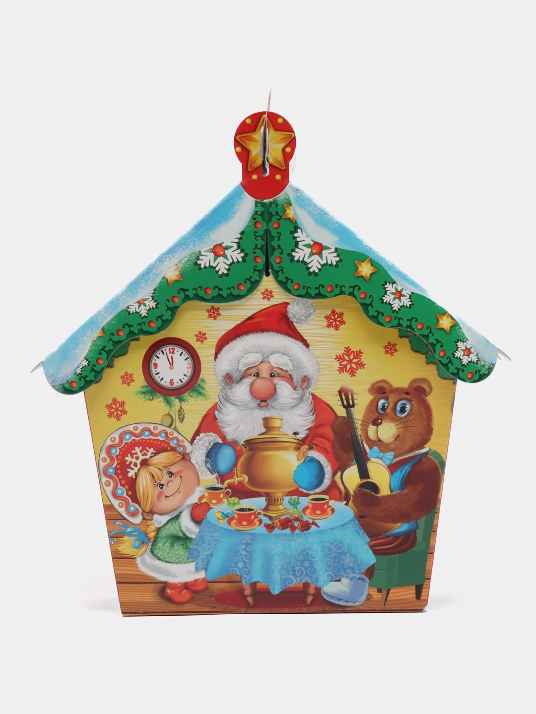Багровый коробка складная, для конфет, новогодняя, подарочная
