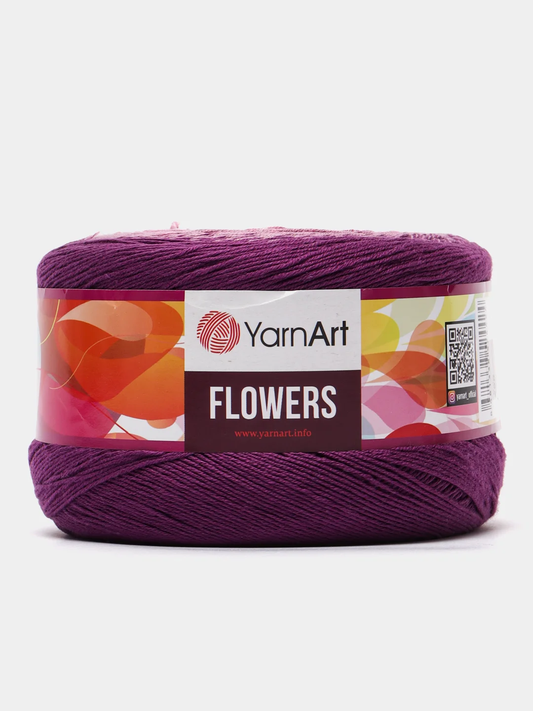 Пурпурный пряжа YarnArt flowers