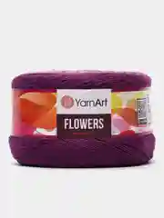 Пурпурный пряжа YarnArt flowers