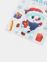 Вишнёвый новогодняя наклейка на окно