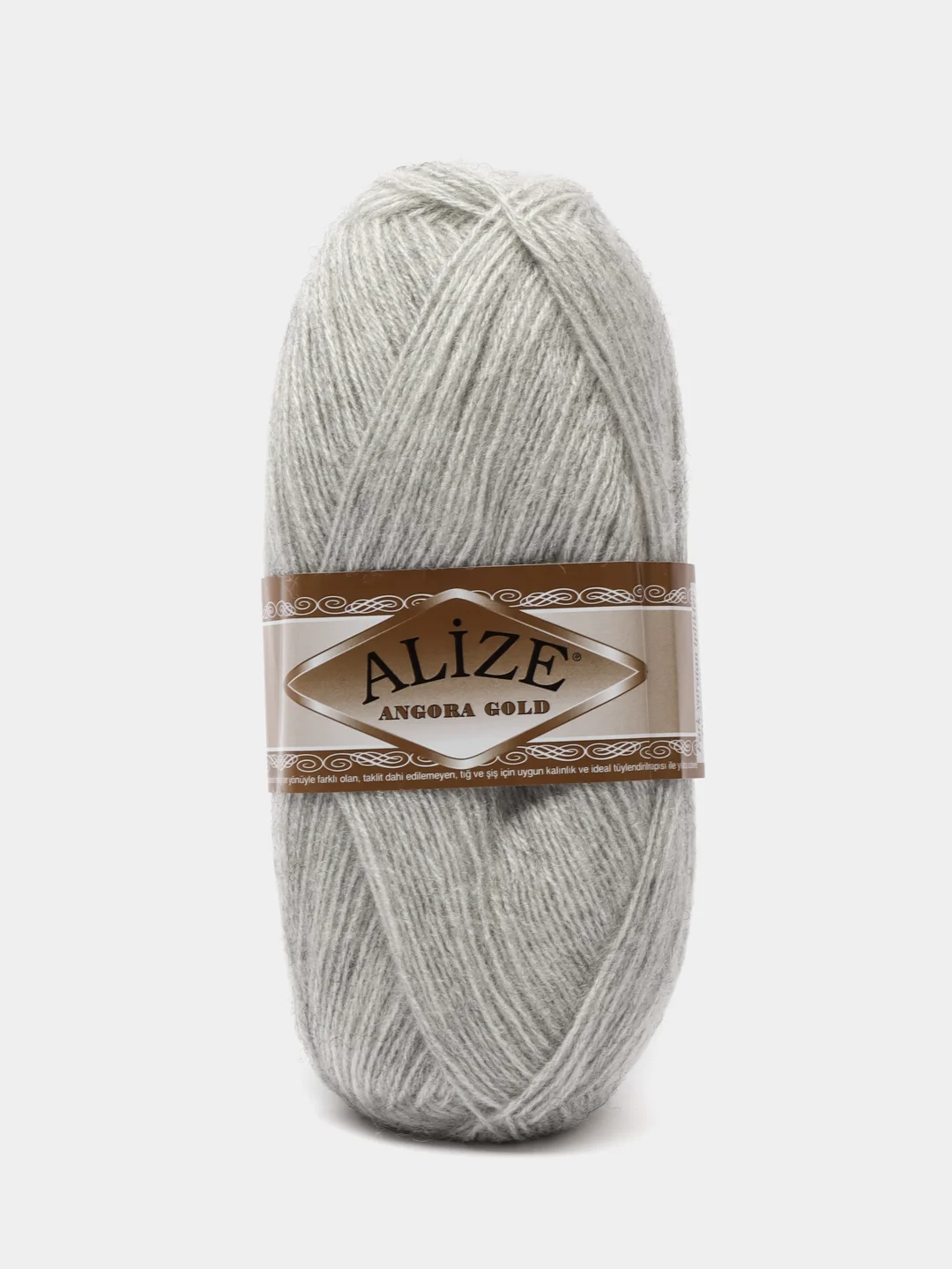 Серый пряжа Alize Angora Gold