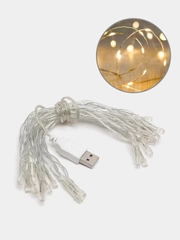 Гирлянда светодиодная, 3 метра, usb