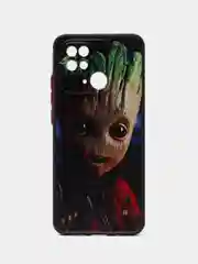 Терракотовый чехол с рисунком на Xiaomi Redmi 10C ( Сяоми Редми 10Ц)