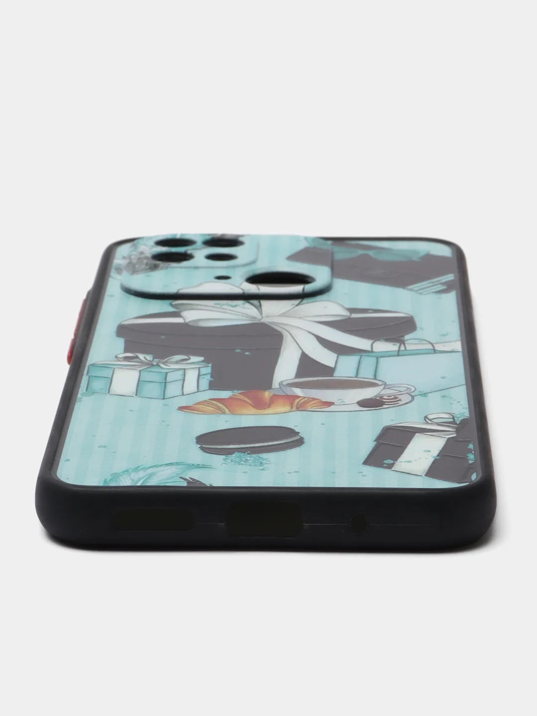 Бирюзовый чехол с рисунком на Xiaomi Redmi 10C ( Сяоми Редми 10Ц)