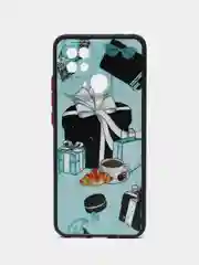 Бирюзовый чехол с рисунком на Xiaomi Redmi 10C ( Сяоми Редми 10Ц)