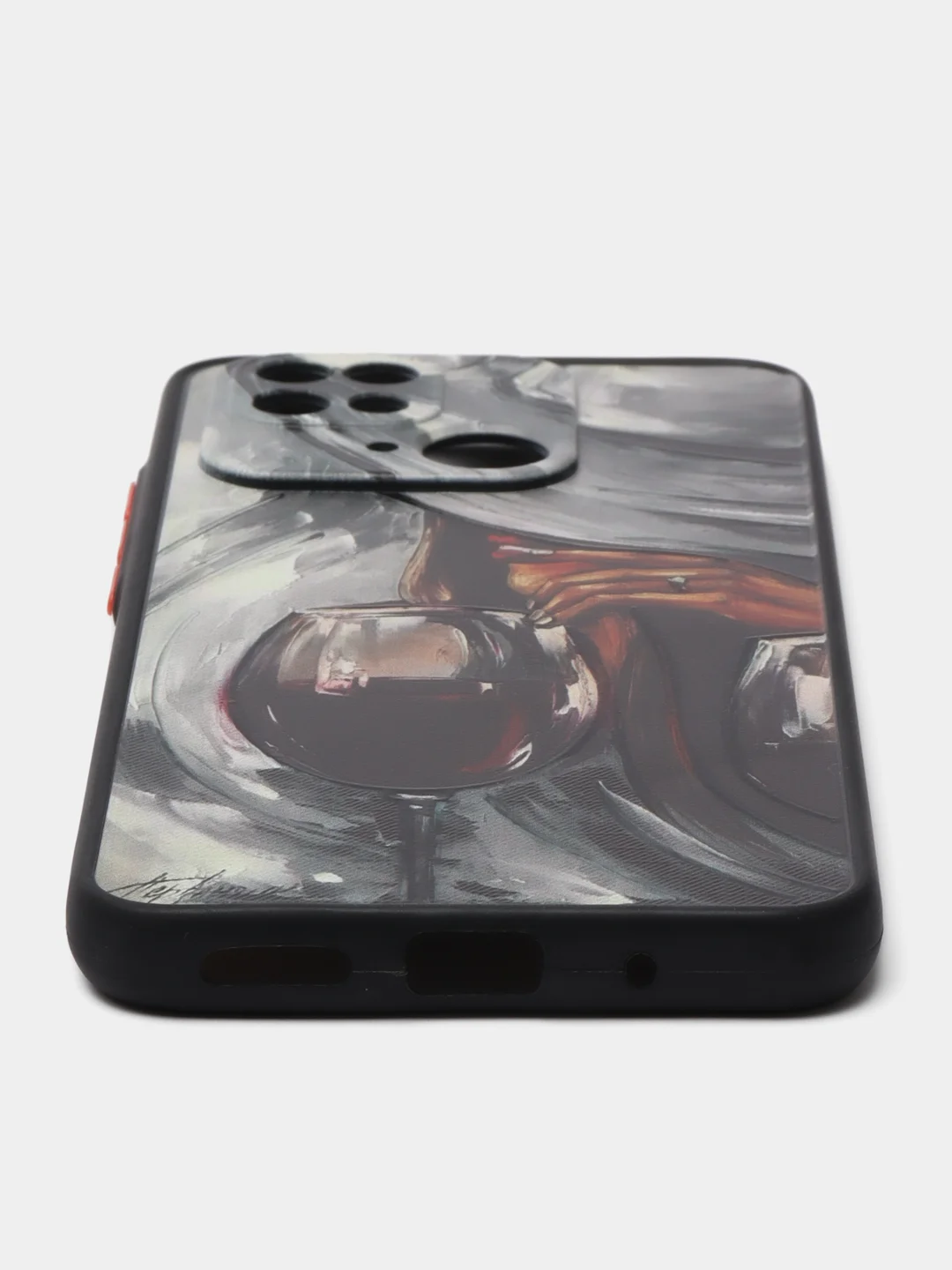 Бордовый чехол с рисунком на Xiaomi Redmi 10C ( Сяоми Редми 10Ц)