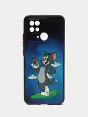 Синий чехол с рисунком на Xiaomi Redmi 10C ( Сяоми Редми 10Ц)