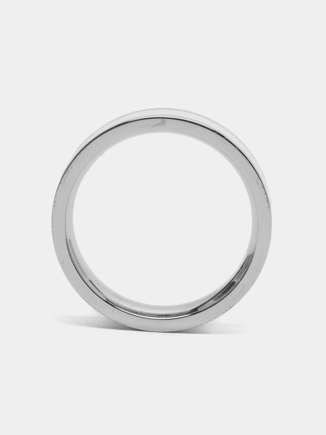 Серебряный кольцо со вставкой из эпоксидной смолы, из нержавеющей стали, 10 размеров