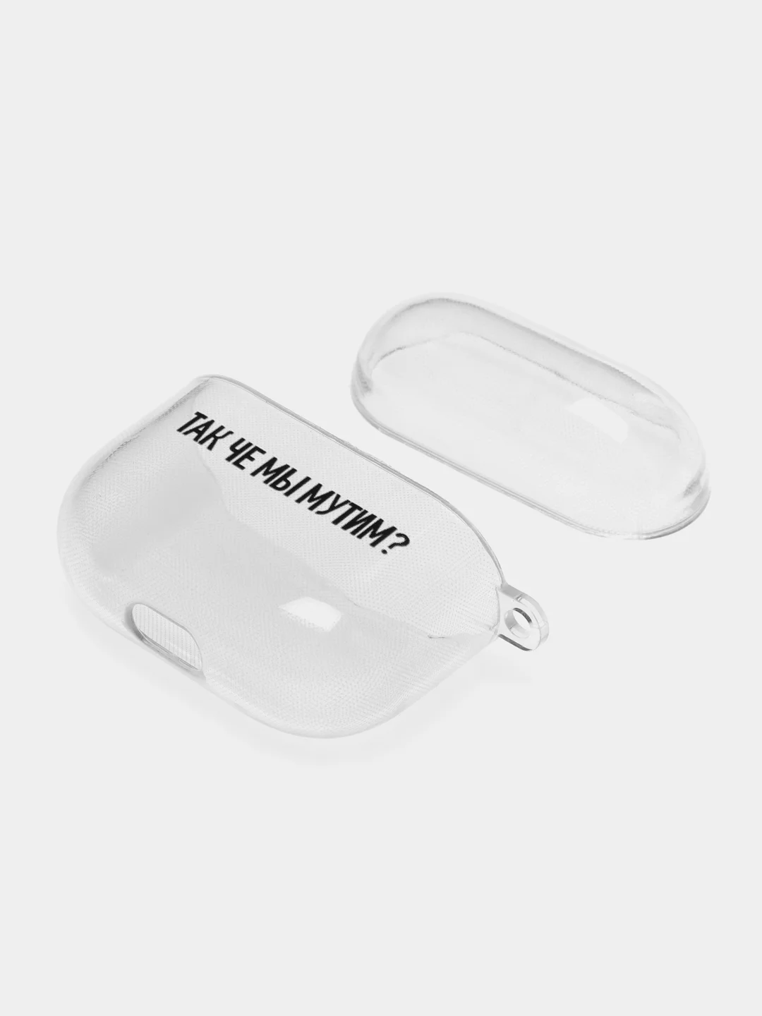 Розовый чехол для наушников Apple AirPods 3 силиконовый прозрачный принт Nike / Найк