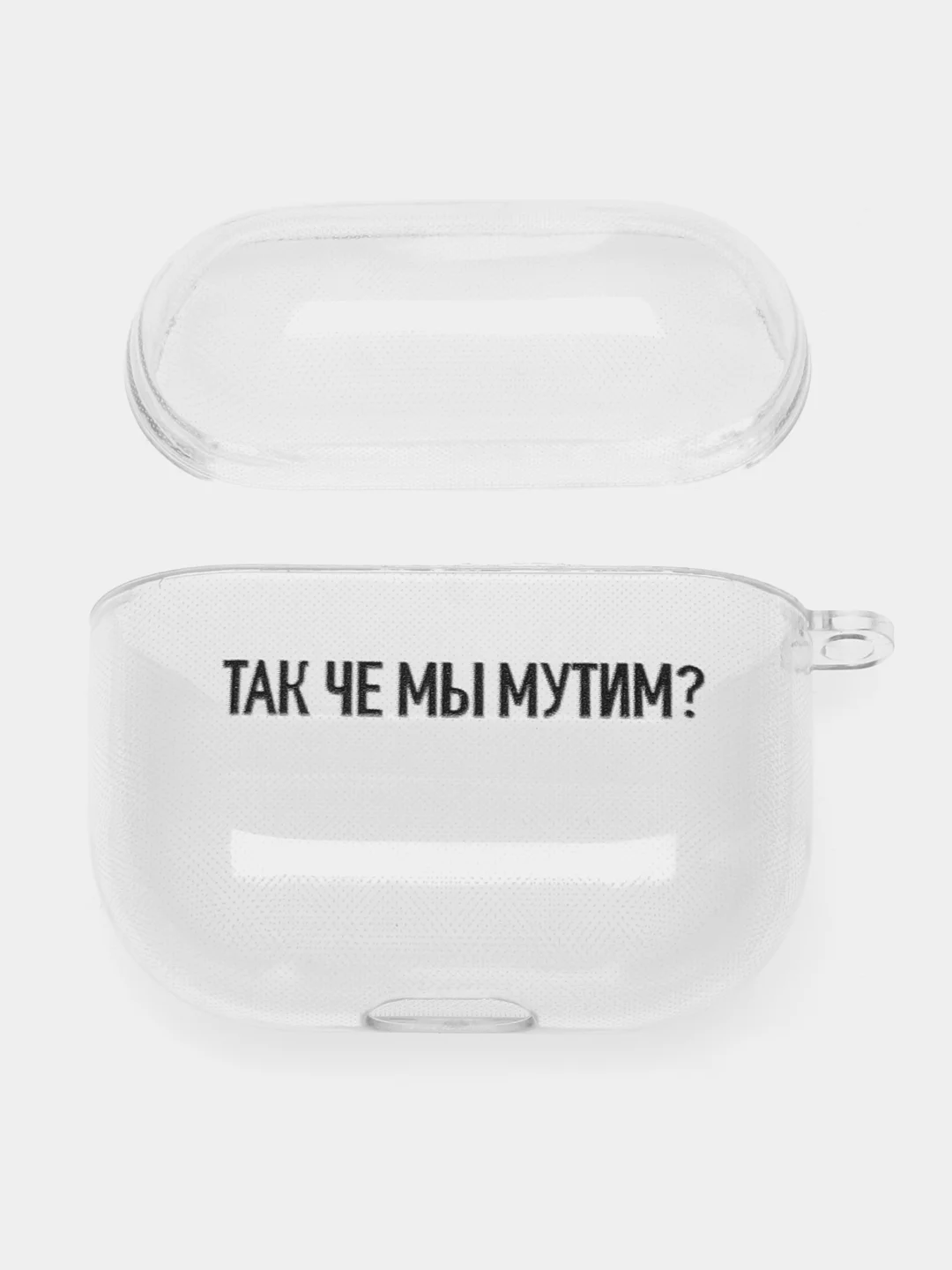 Розовый чехол для наушников Apple AirPods 3 силиконовый прозрачный принт Nike / Найк