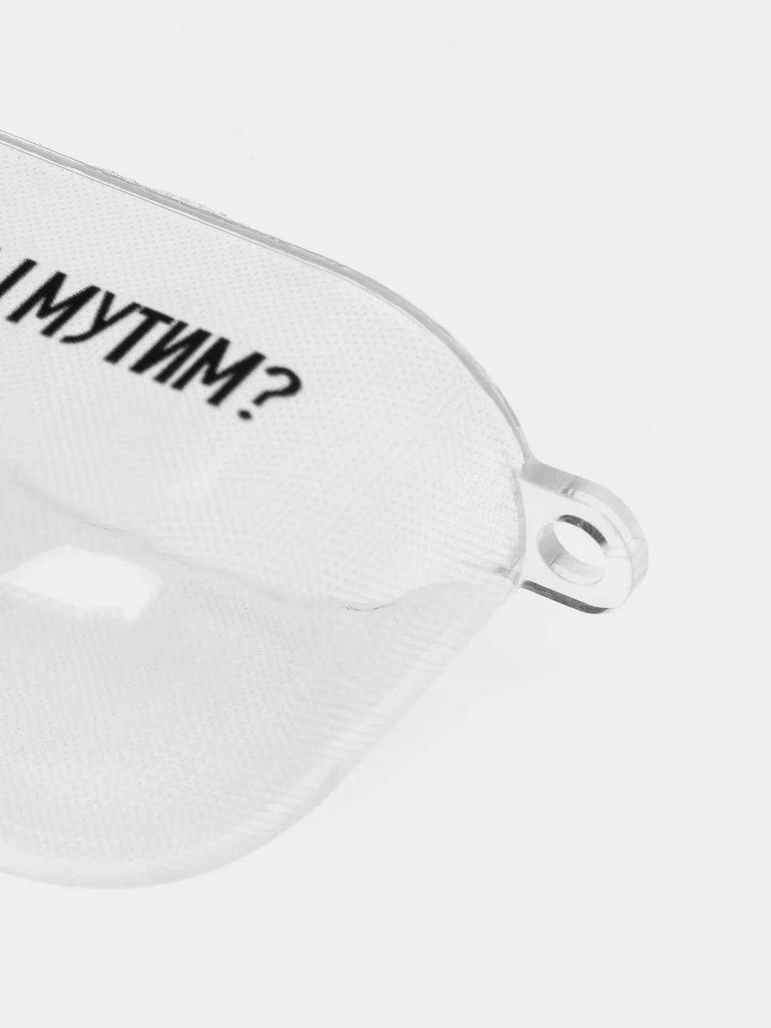 Розовый чехол для наушников Apple AirPods 3 силиконовый прозрачный принт Nike / Найк