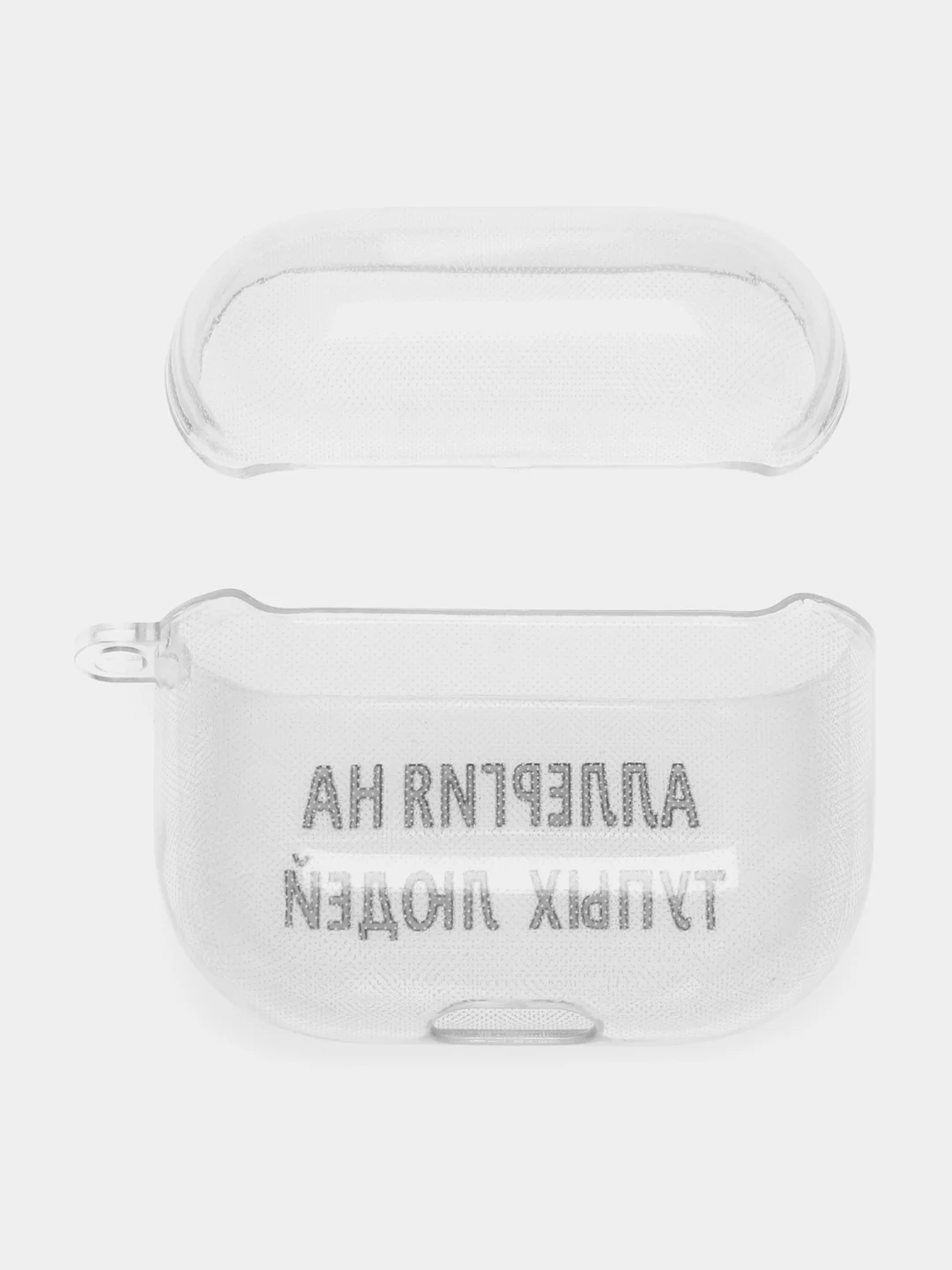 Морской чехол для наушников Apple AirPods 3 силиконовый прозрачный принт Nike / Найк