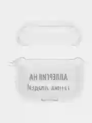 Морской чехол для наушников Apple AirPods 3 силиконовый прозрачный принт Nike / Найк