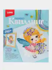 Небесно-голубой квиллинг панно Lori, дизайн на выбор