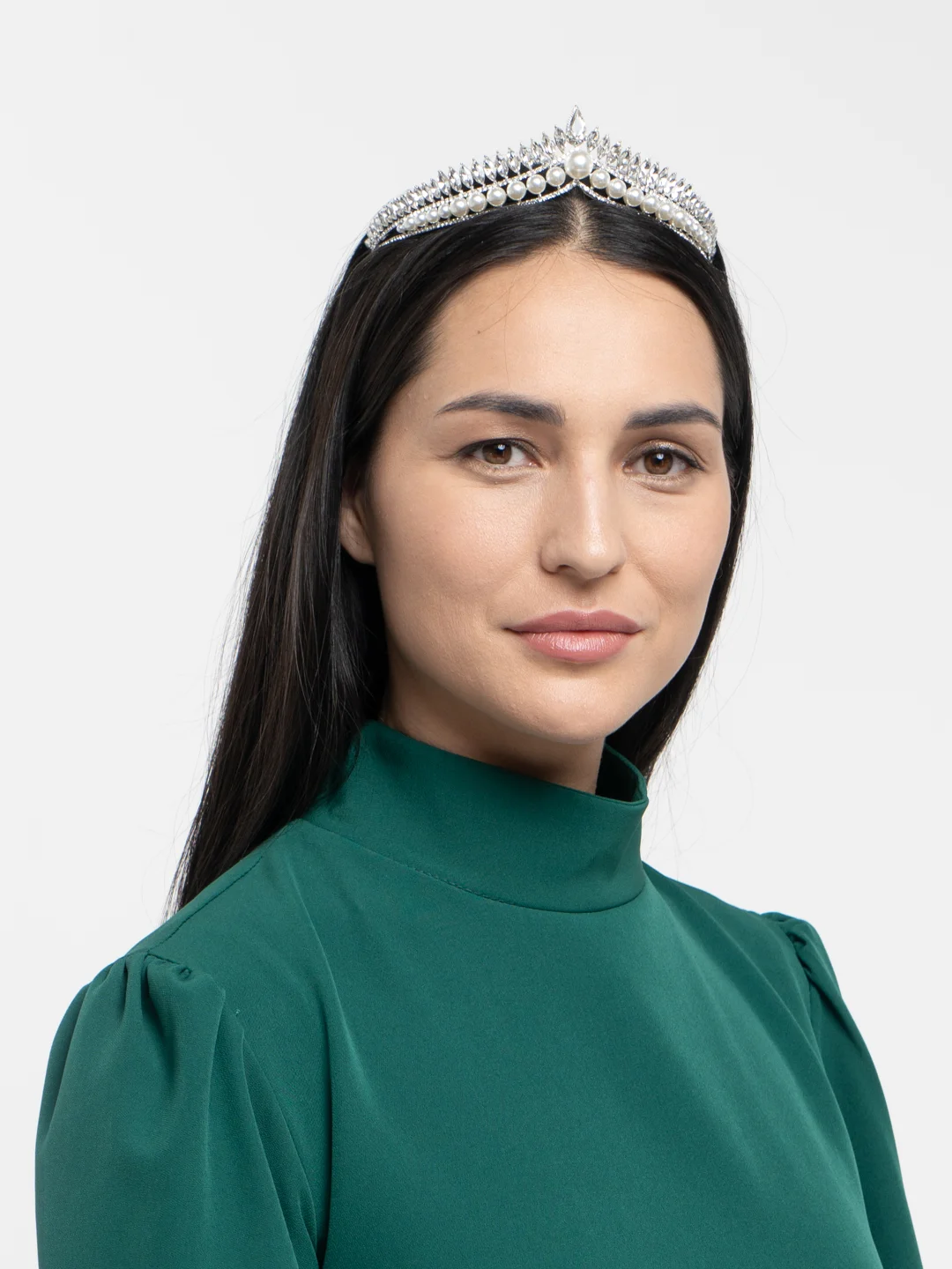 Серебряный диадема, тиара женская