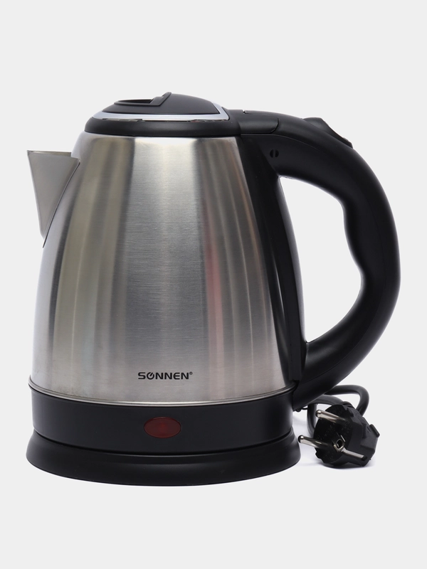 Чайник SONNEN KT-115, 1,5л, 1500Вт, закрытый нагрев.элемент, нержавеющая сталь, 452925