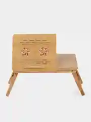 Столик складной для ноутбука/планшета/завтрака (50*30*25см) с охлаждением, бамбук, DASWERK