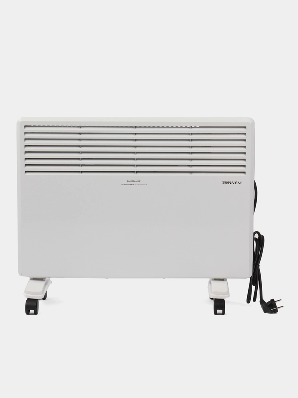 Обогреватель-конвектор SONNEN X-1500, 1500Вт, напольная/настенная установка, белый, 453495