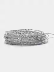 Серебряный нить для новогодних елочных игрушек, толщина 1 мм