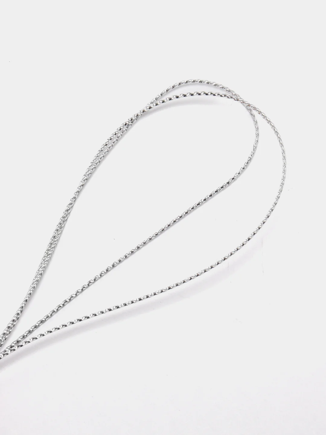 Серебряный нить для новогодних елочных игрушек, толщина 1 мм