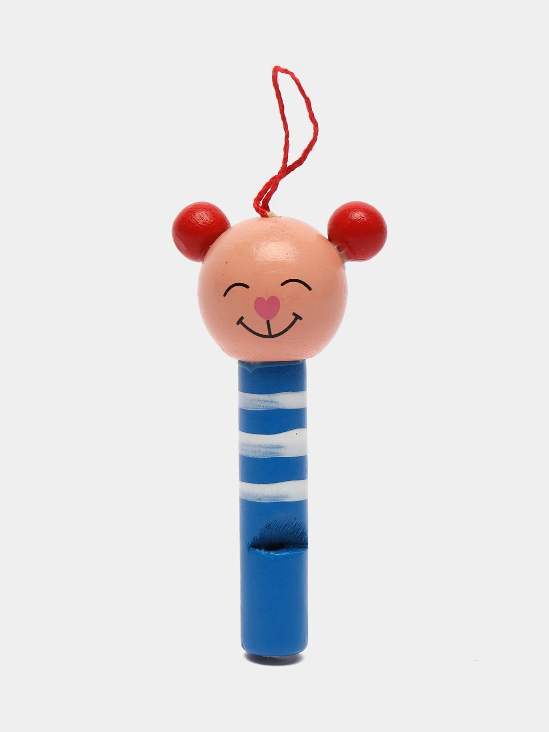 Синий свисток деревянный