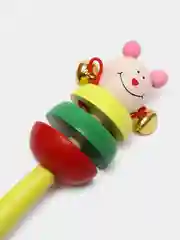Конфетный погремушка деревянная