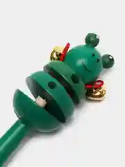 Зеленый погремушка деревянная