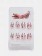 Розовый ногти накладные