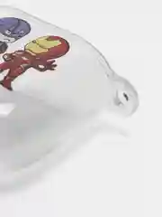 Желтый чехол для наушников Apple AirPods 1, 2, силиконовый прозрачный комикс супергерои