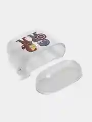 Желтый чехол для наушников Apple AirPods 1, 2, силиконовый прозрачный комикс супергерои