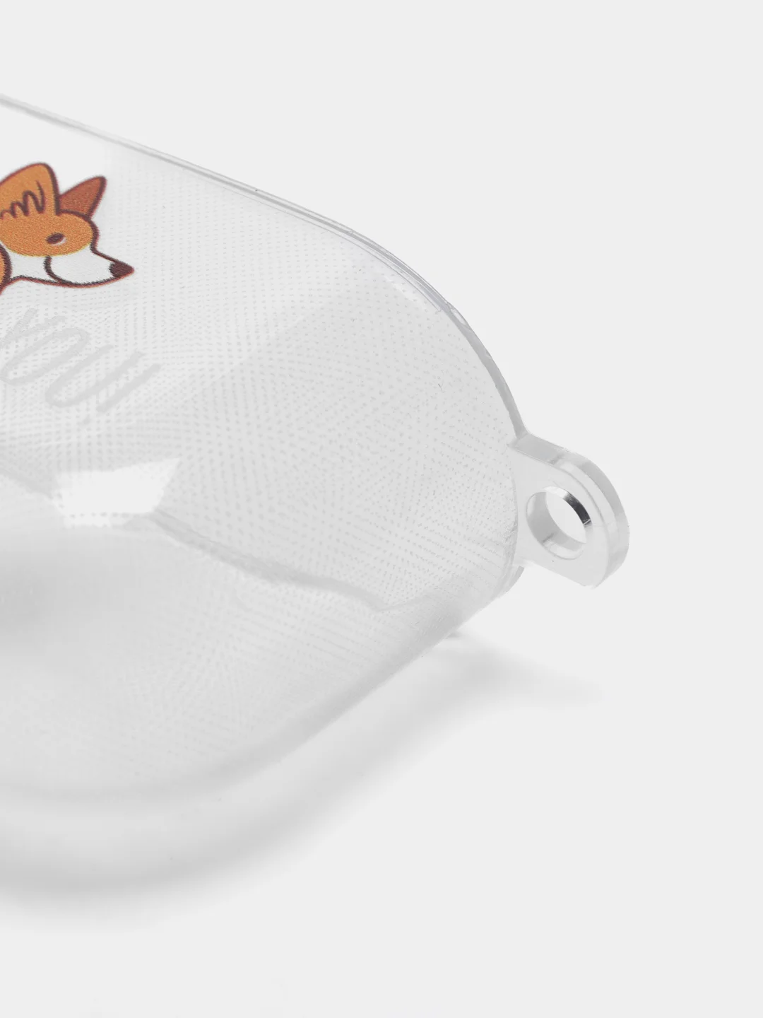 Оранжевый чехол для наушников Apple AirPods 3 силиконовый прозрачный принт Nike / Найк