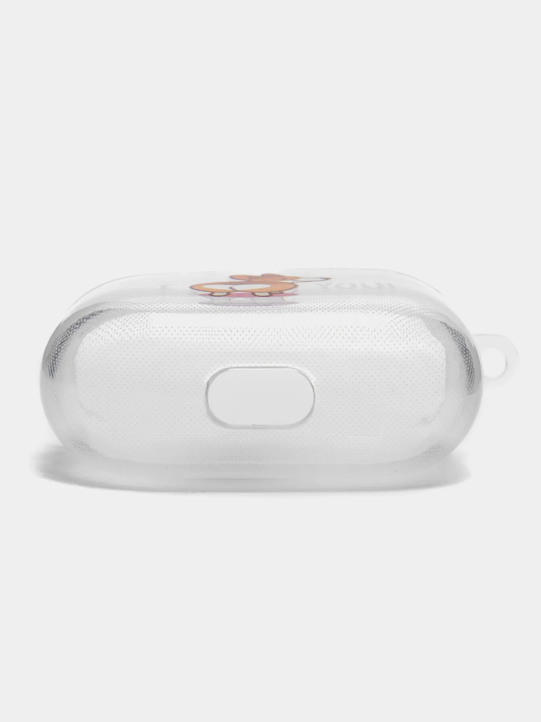 Оранжевый чехол для наушников Apple AirPods 3 силиконовый прозрачный принт Nike / Найк