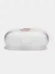 Оранжевый чехол для наушников Apple AirPods 3 силиконовый прозрачный принт Nike / Найк