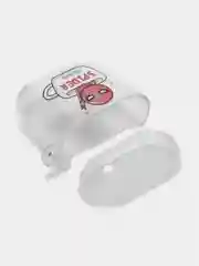 Красный чехол для наушников Apple AirPods 1, 2, силиконовый прозрачный комикс супергерои