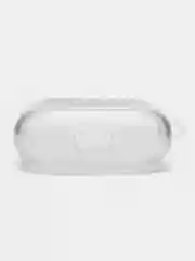 Багровый чехол для наушников Apple AirPods 3 силиконовый прозрачный принт Nike / Найк