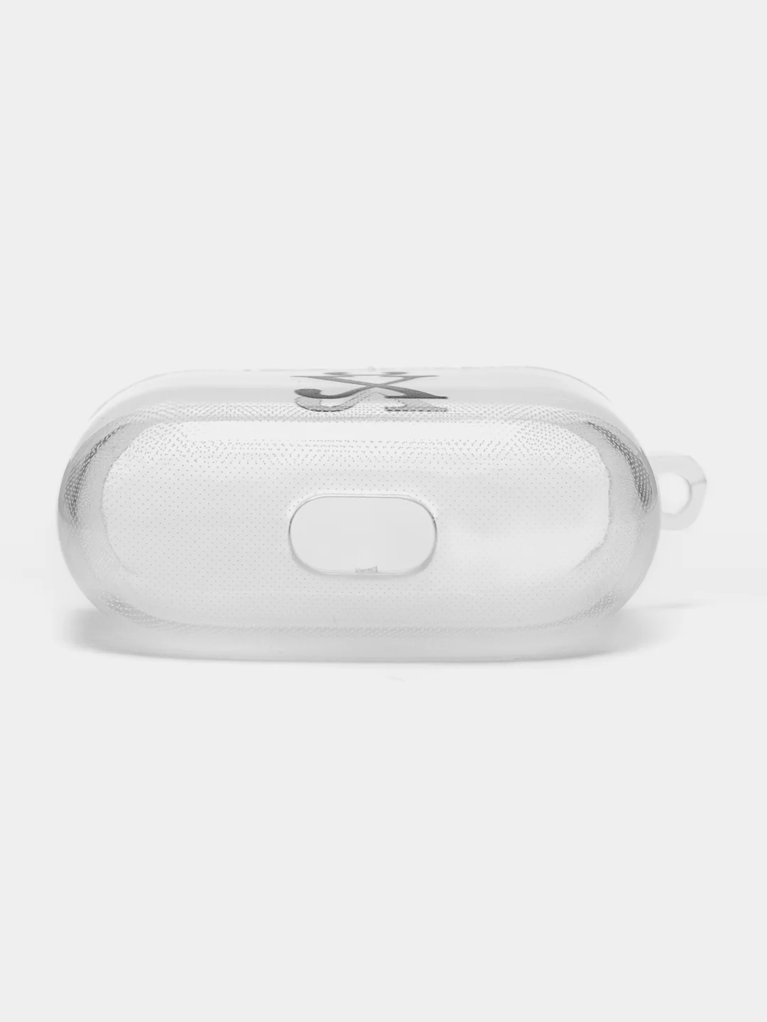 Коричневый чехол для наушников Apple AirPods 3 силиконовый прозрачный принт Nike / Найк