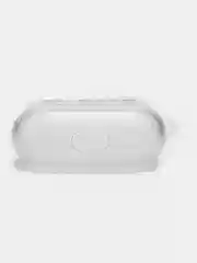 Мятный чехол для наушников Apple AirPods 3 силиконовый прозрачный принт Nike / Найк
