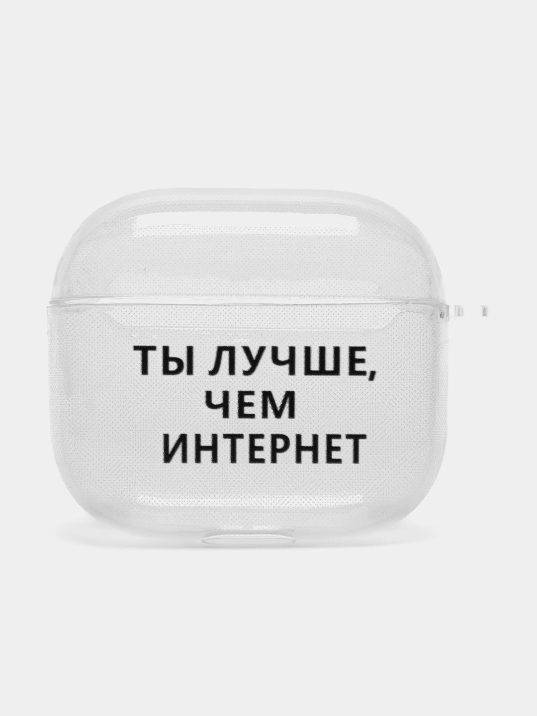 Коралловый чехол для наушников Apple AirPods 3 силиконовый прозрачный принт Nike / Найк