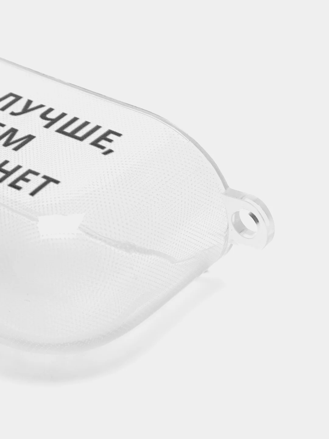 Коралловый чехол для наушников Apple AirPods 3 силиконовый прозрачный принт Nike / Найк