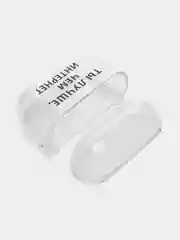 Коралловый чехол для наушников Apple AirPods 3 силиконовый прозрачный принт Nike / Найк
