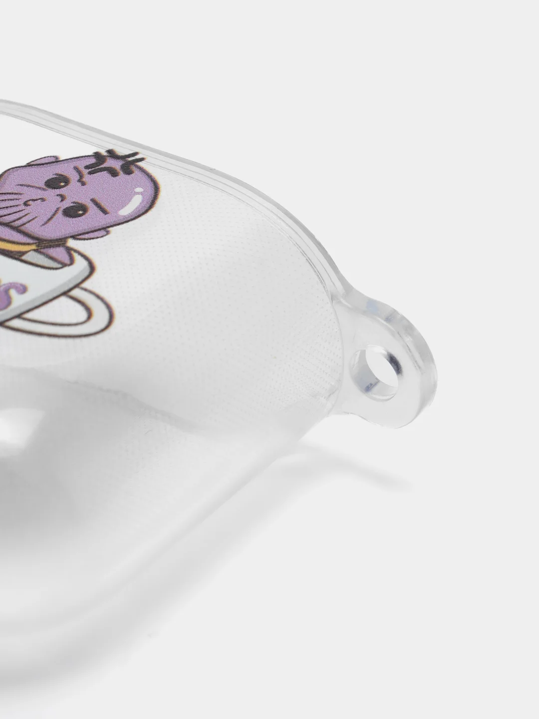 Фиолетовый чехол для наушников Apple AirPods 1, 2, силиконовый прозрачный комикс супергерои