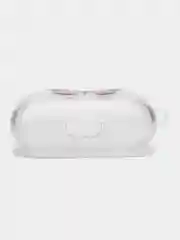 Лавандовый чехол для наушников Apple AirPods 3 силиконовый прозрачный принт Nike / Найк