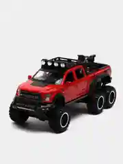 Красный машина металлическая полиция Форд Раптор (Ford Raptor), инерционная, с озвучкой, 21 см