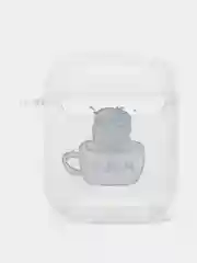 Зеленый чехол для наушников Apple AirPods 1, 2, силиконовый прозрачный комикс супергерои