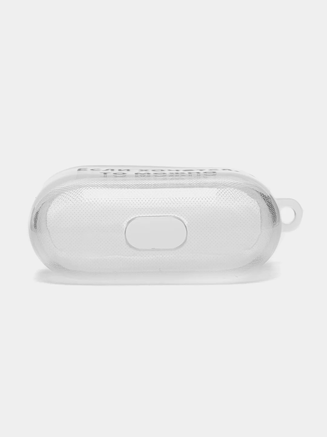 Голубой чехол для наушников Apple AirPods 3 силиконовый прозрачный принт Nike / Найк