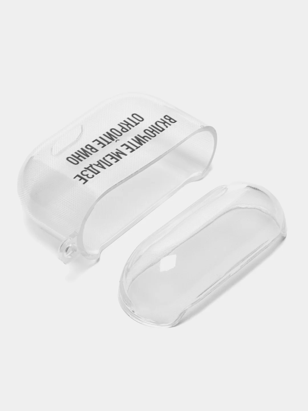 Тёмно-зелёный чехол для наушников Apple AirPods 3 силиконовый прозрачный принт Nike / Найк